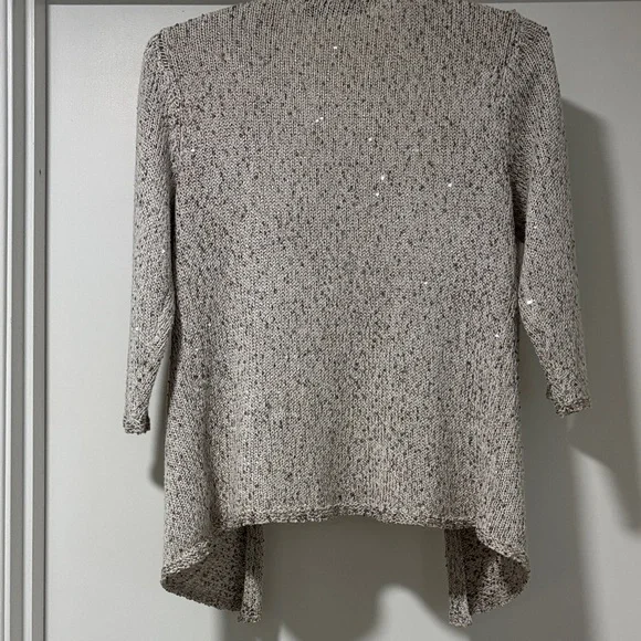 NIC+ZOE Beige Sequined Cardigan - Picture 3 of 5